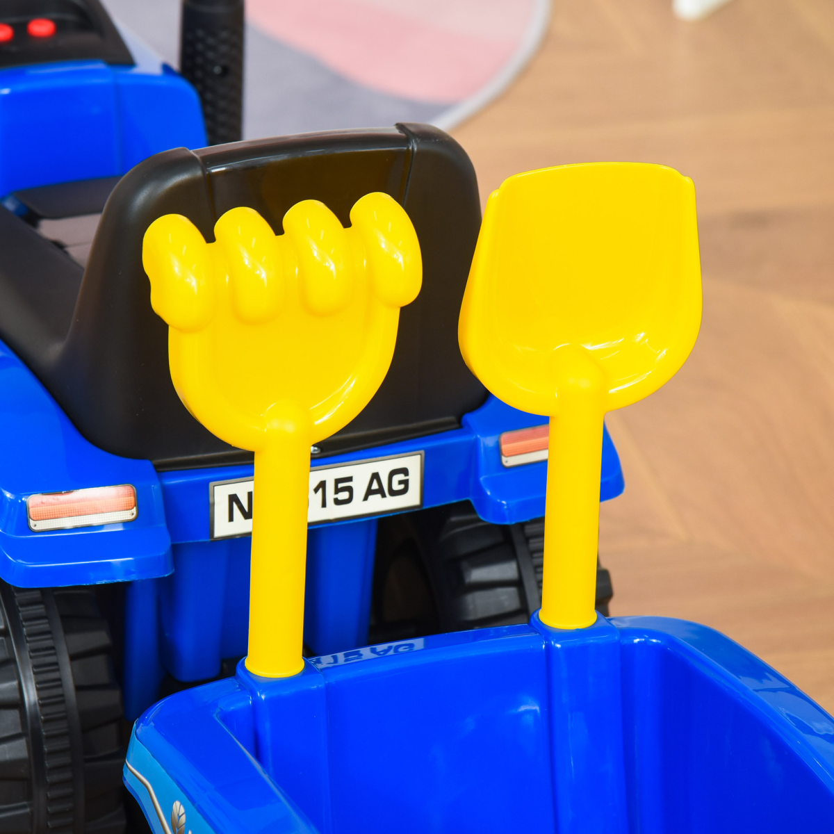 Ride On Tractor Toddler Walker Foot To Floor Slider 12-36 Months Blue HOMCOM