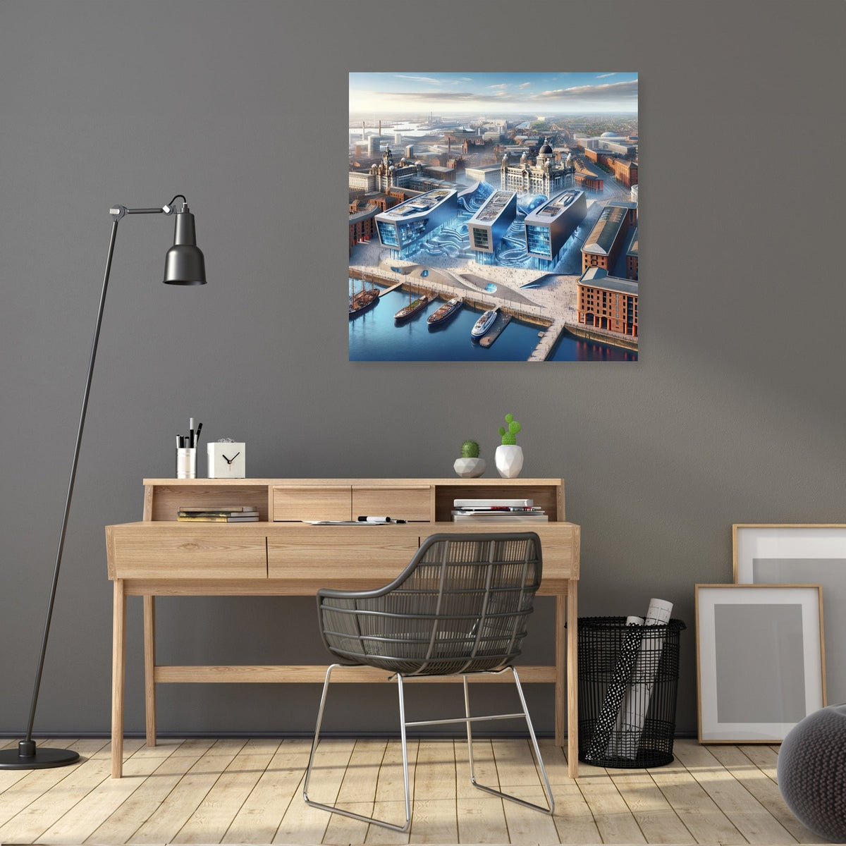 Panoramic Liverpool Canvas