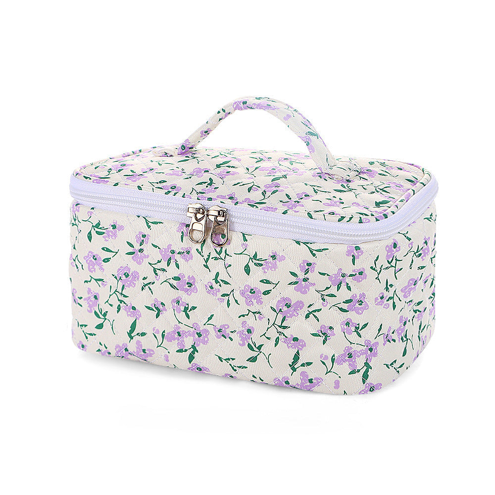 Large Capacity Floral Makeup Bag Good-looking Wash Bag Travel Portable Portable