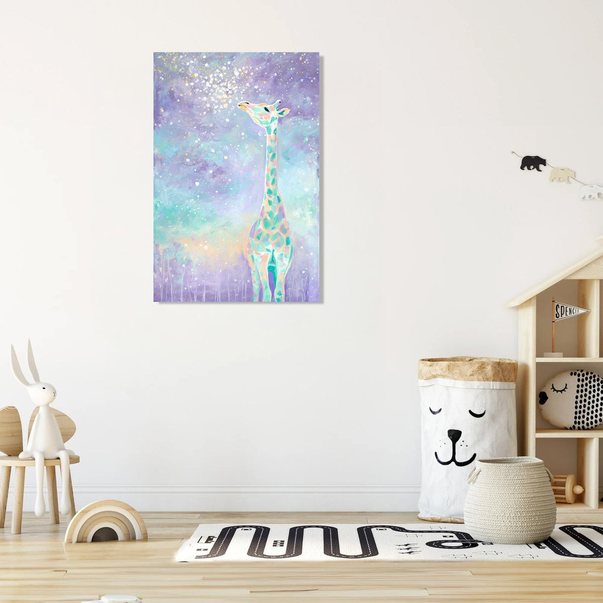 Giraffe Starry Dreams Canvas