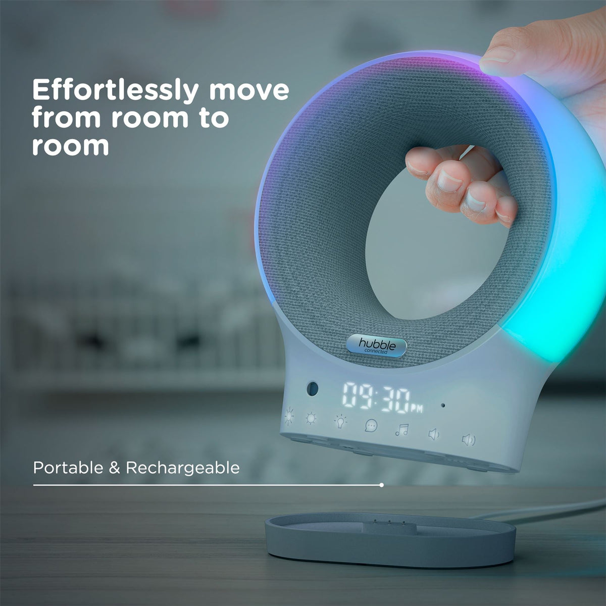 Hubble Connected Eclipse Pure Smart Portable Soother with Night Light