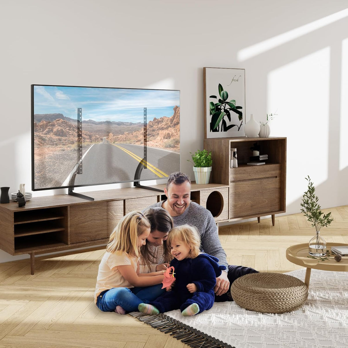 Universal TV Stand Base 27-55 Inch Height Adjustable VESA ELIVED