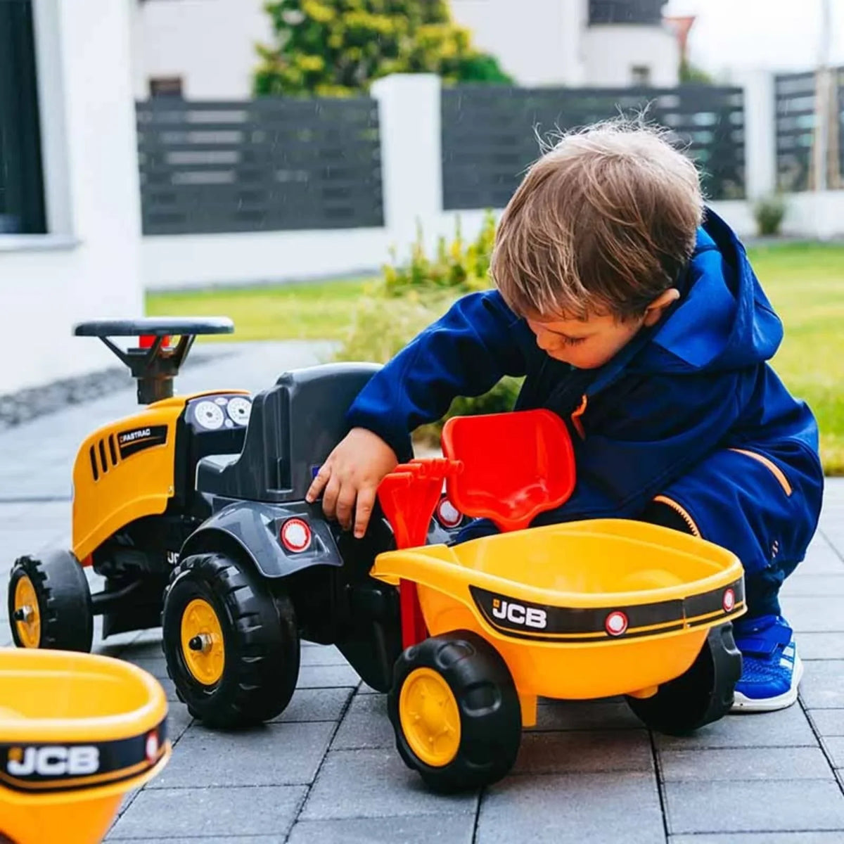 Falk Baby JCB Ride On Tractor with Trailer