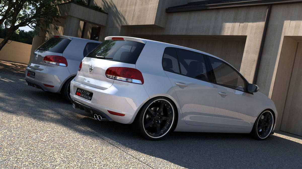 Maxton Design - Aftermarket  REAR VALANCE VW GOLF VI WITH 2 EXHAUST HOLE