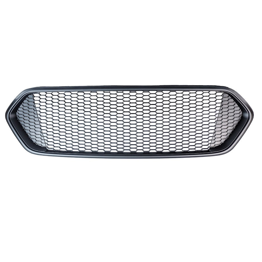 For Ford Transit Custom Badgeless Honeycomb Front Grille | Matte Black Styling Upgrade | Van-X