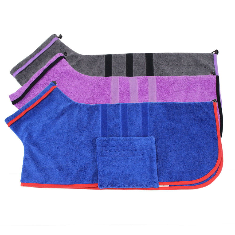 Multi Color Absorbent All Inclusive Pet Bathrobe
