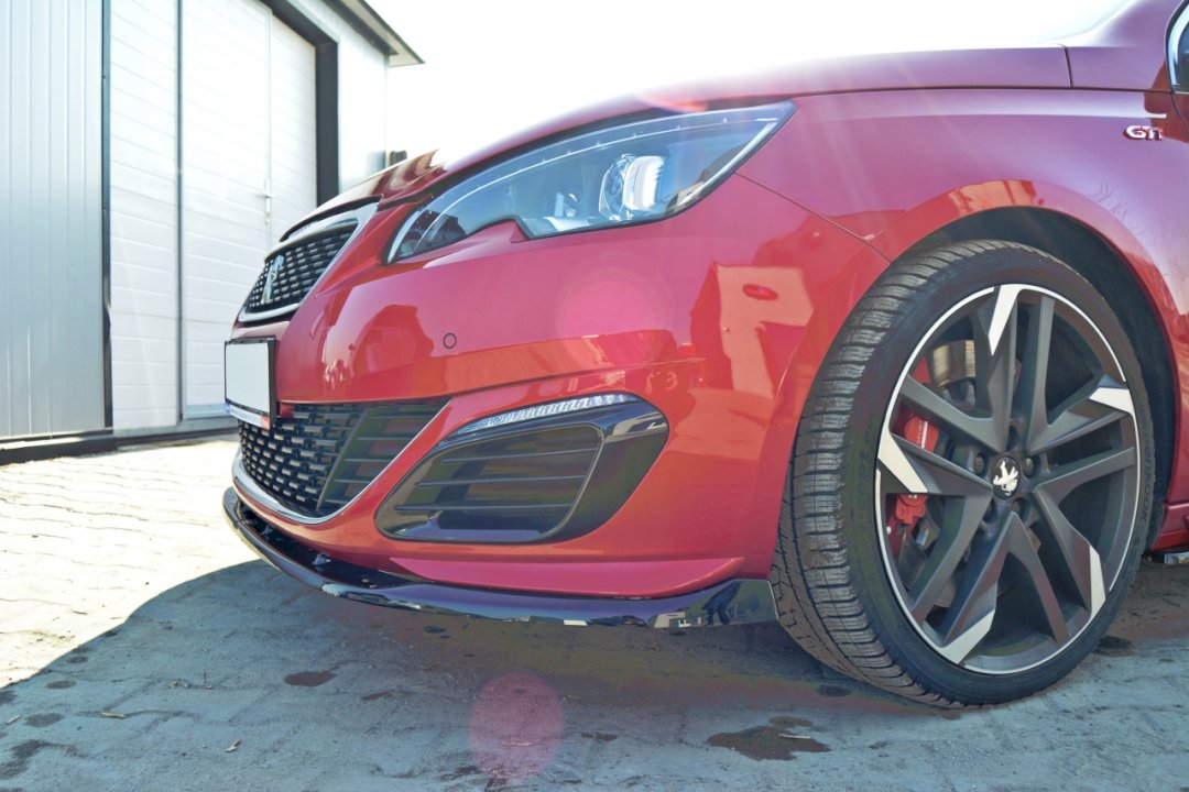Maxton Design - Aftermarket  FRONT SPLITTER V.2 PEUGEOT 308 II GTI