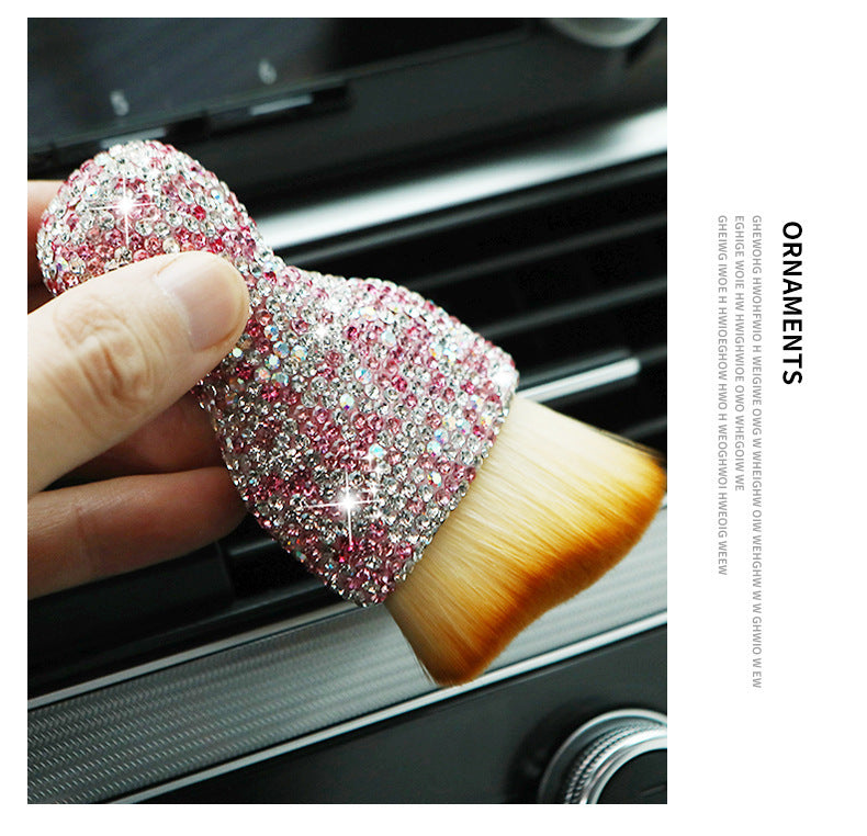 Car Interior Soft Brush - Premium Dust Removal Detailing Brush for Dashboard, Vents & Upholstery