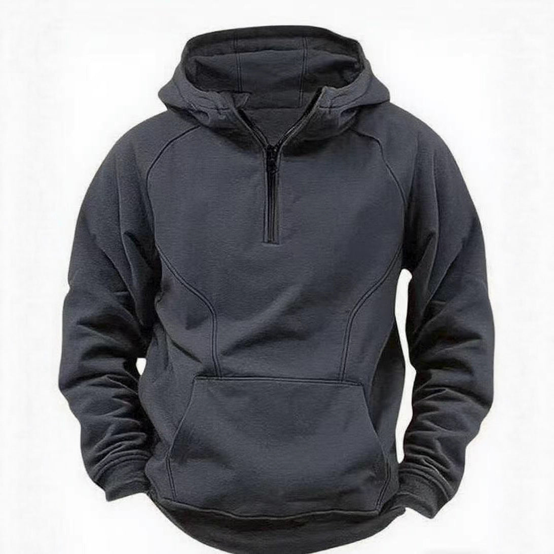 Hooded Retro Solid Color Distressed Sweater Long Sleeve Coat