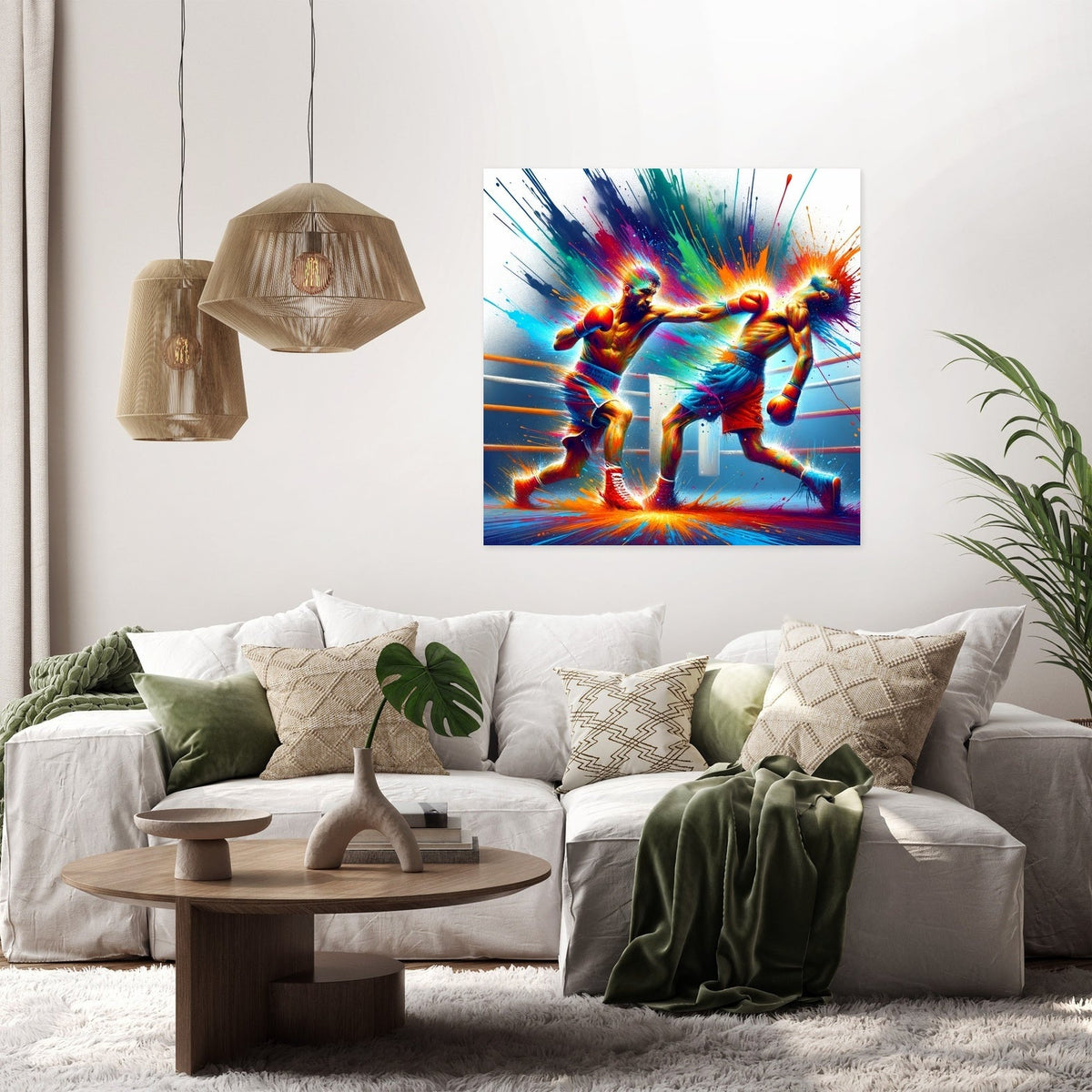 Colorful Knockdown Canvas
