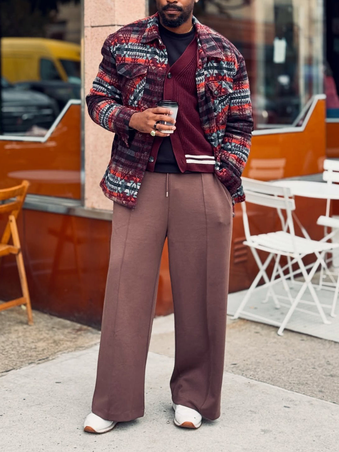 Retro Plaid Pocket Jacket