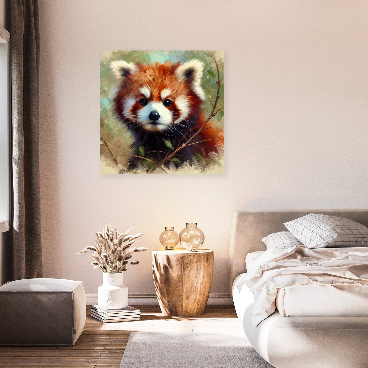 Impressionist Red Panda Canvas