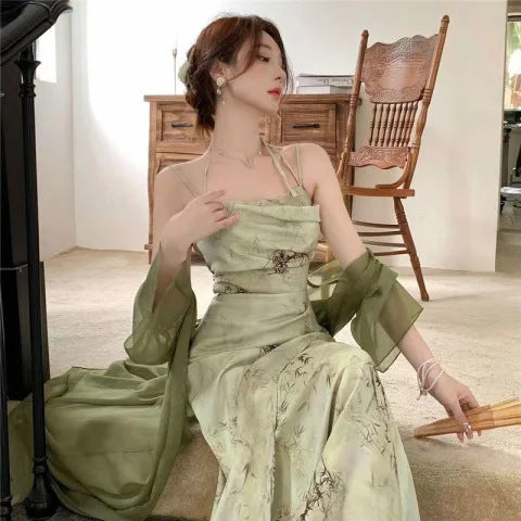 Women's New Chinese-style Retro Slip Dress