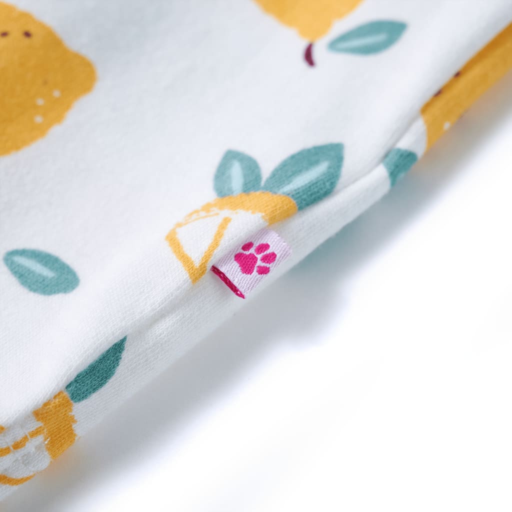 Kids't-Shirt With Tie Hem Ecru 92