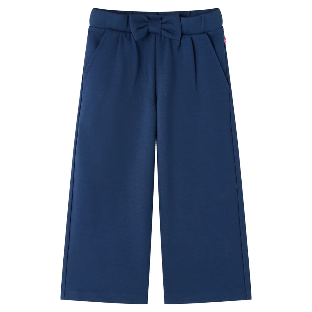Kids' Pants With Wide Legs Navy 104