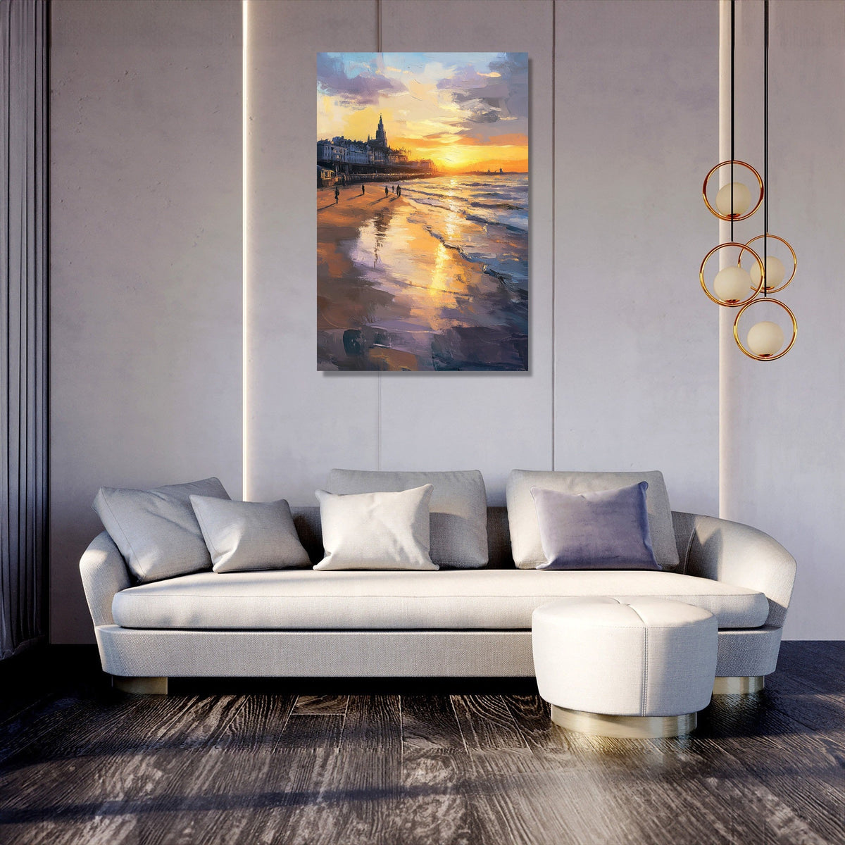 Nostalgic Aberdeen Sunset Canvas