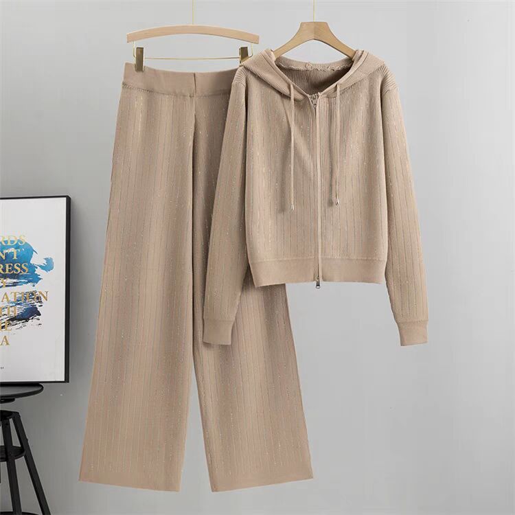 Western Style Fried Street Leisure Fashionable Knitted Suit