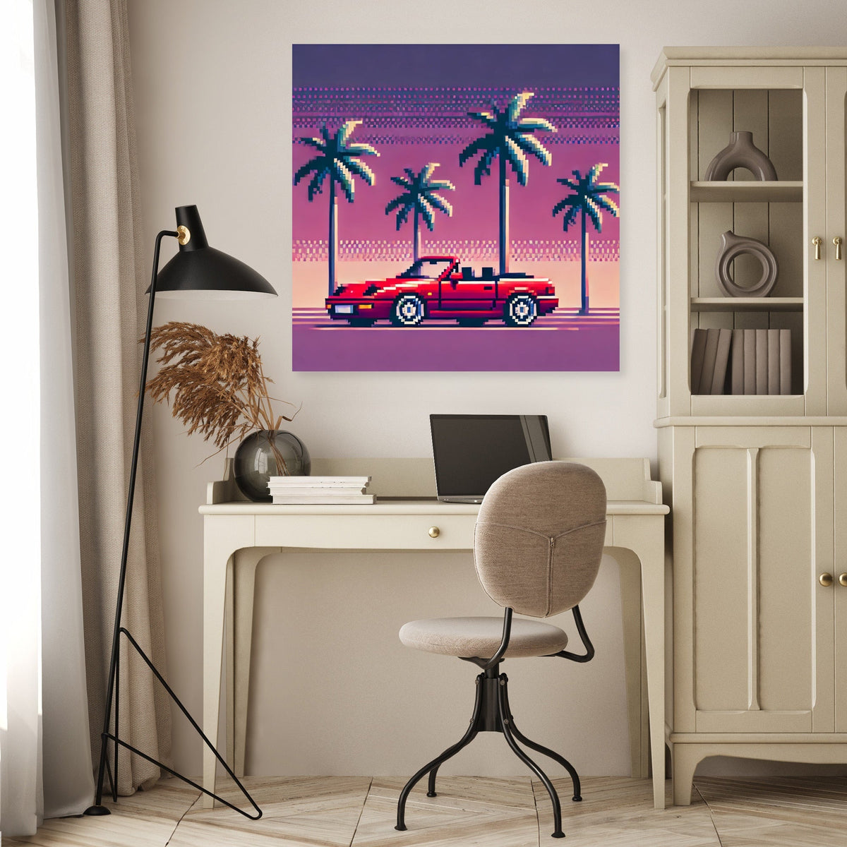 Sunset Cruise Pixel Canvas