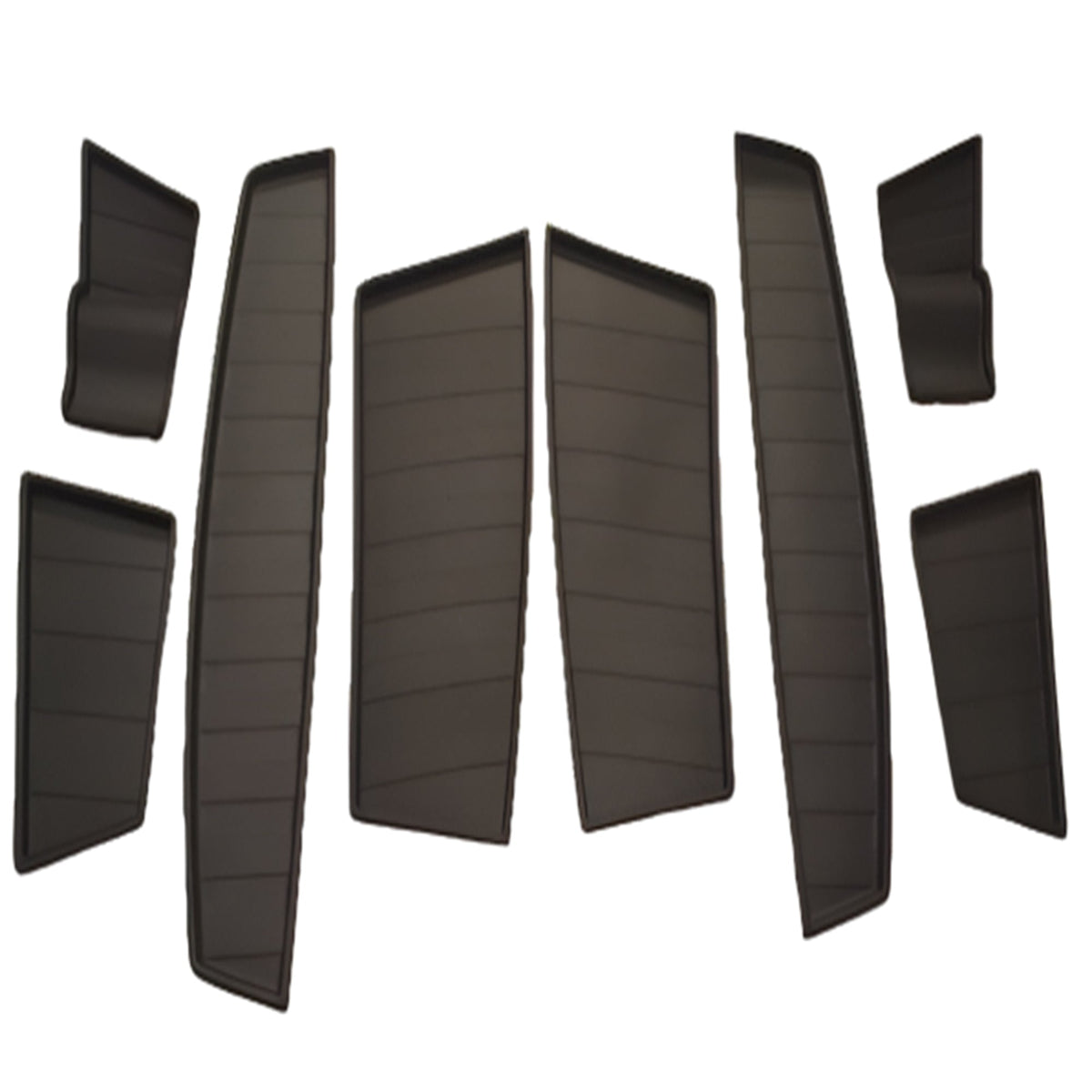 For Fiat Scudo Door Pocket Rubber Inserts & Mats – Black Interior Storage Liners | Van-X