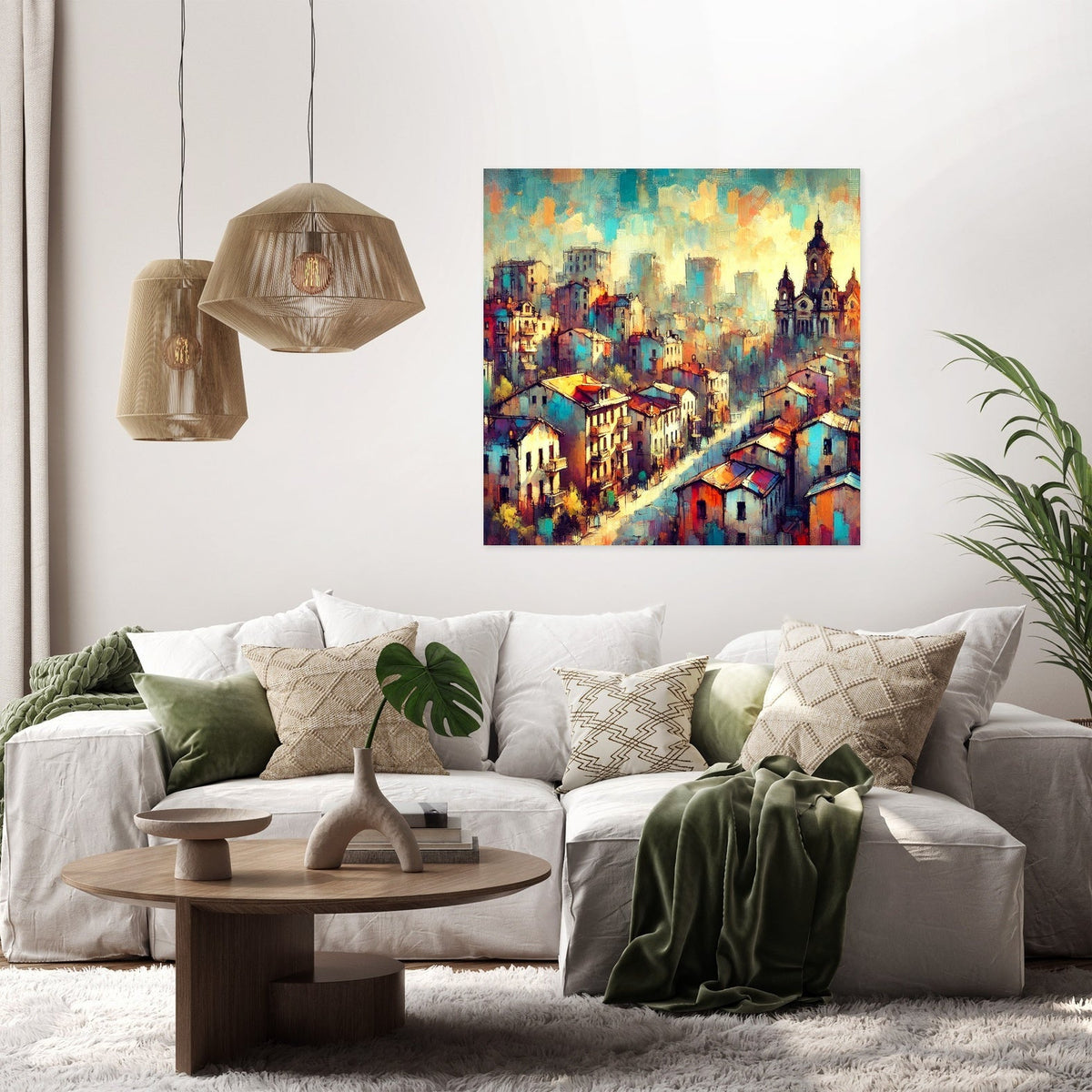 Sunrise Cityscape Canvas