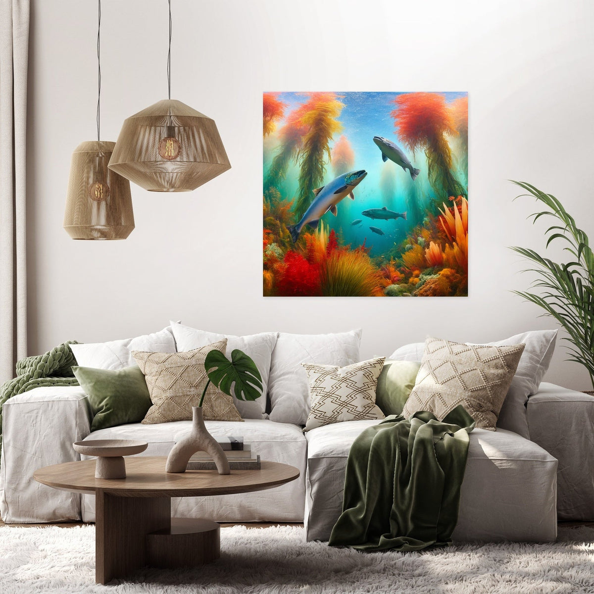 Autumn Underwater Canvas