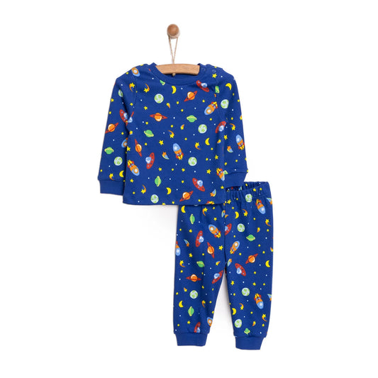 HelloBaby Space Motif Long Sleeve Baby Pyjama Set (6 Months to 4 Years)