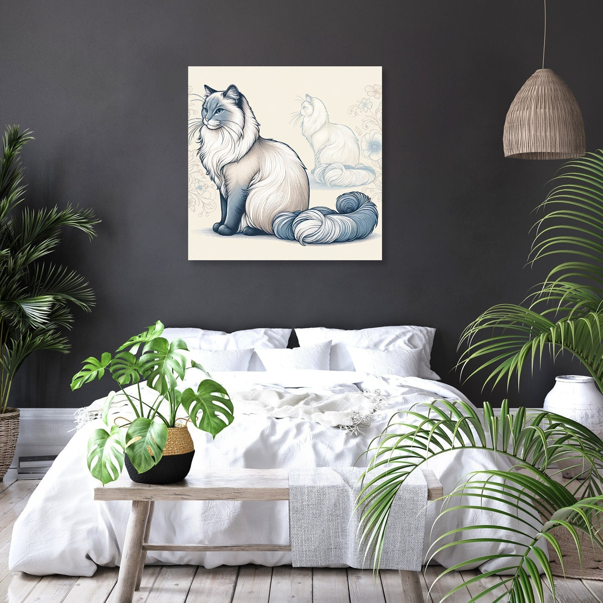 Graceful Feline Canvas