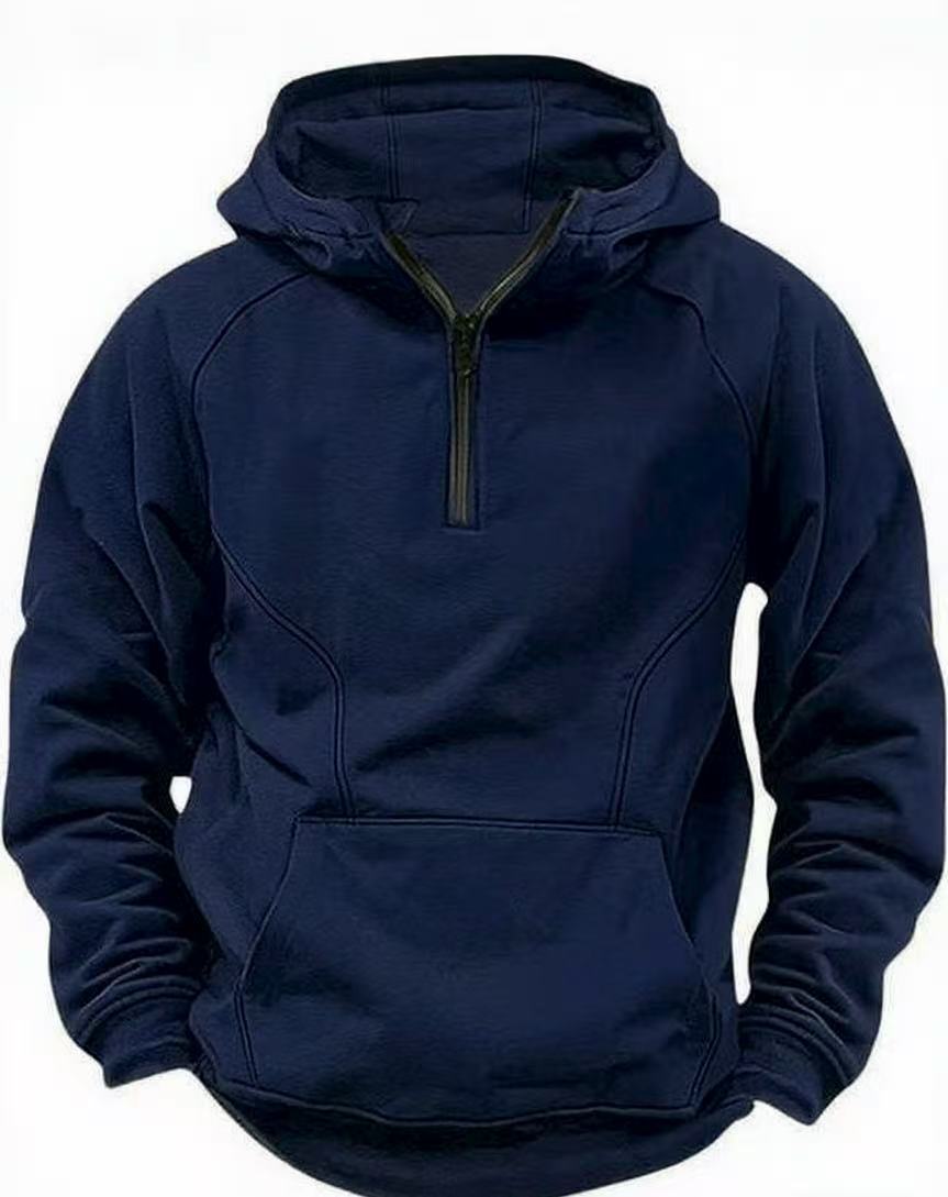 Hooded Retro Solid Color Distressed Sweater Long Sleeve Coat