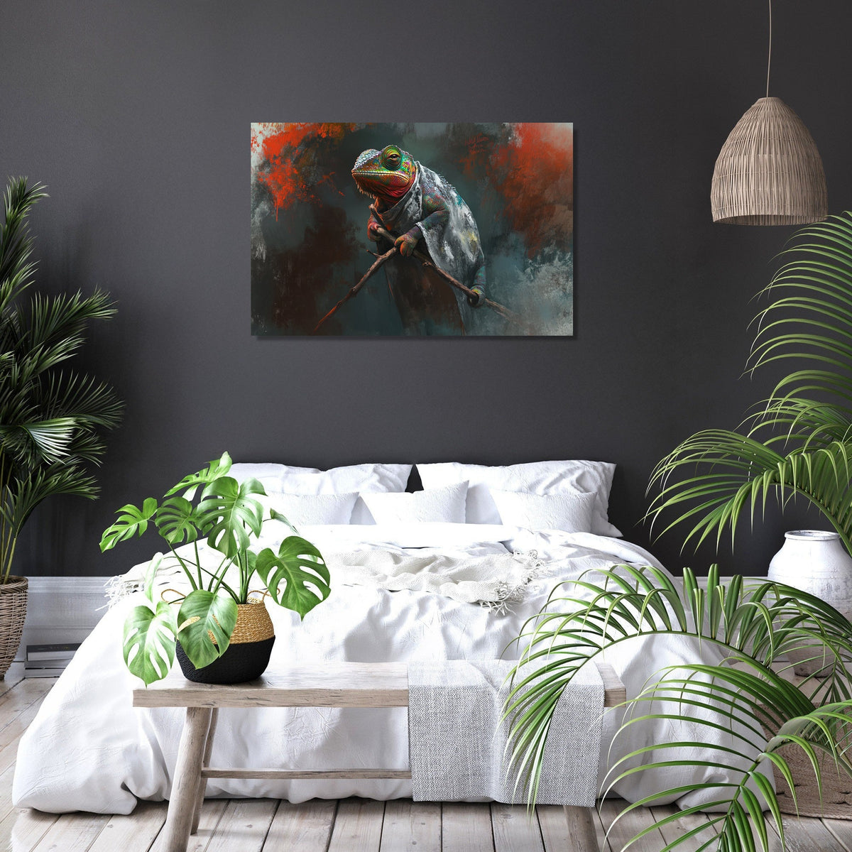 Chameleon's Elegance Canvas