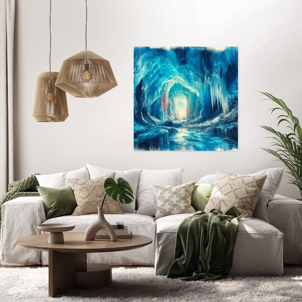 Ice Cave Wonders Canvas
