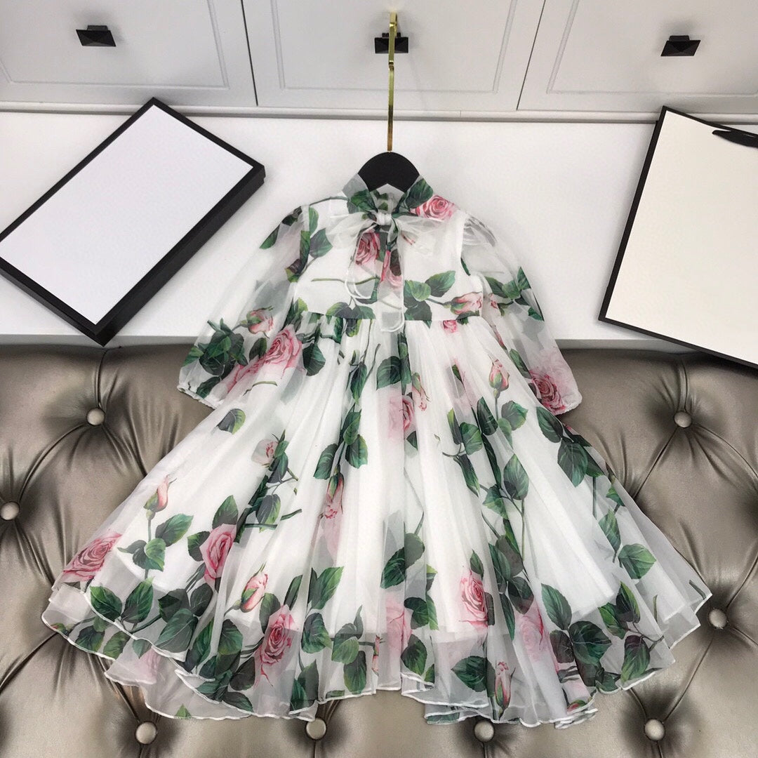 High End Children''s Customized Spring And Summer  Dress