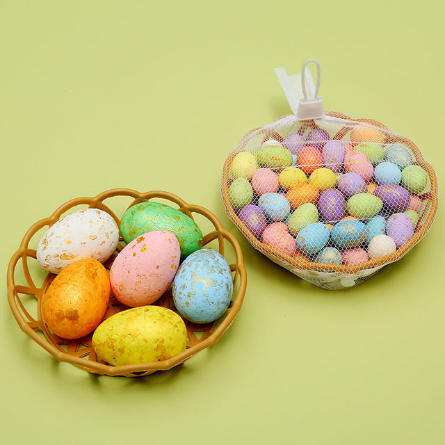 DIY Easter Eggs Puzzle Decoration Painted And Colored Simulation Egg Ornament Pendant