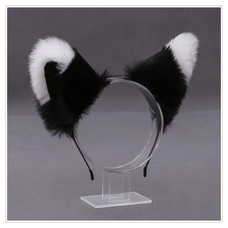 Handmade Plush Fox Ears Hair Clip - Japanese Lolita Style