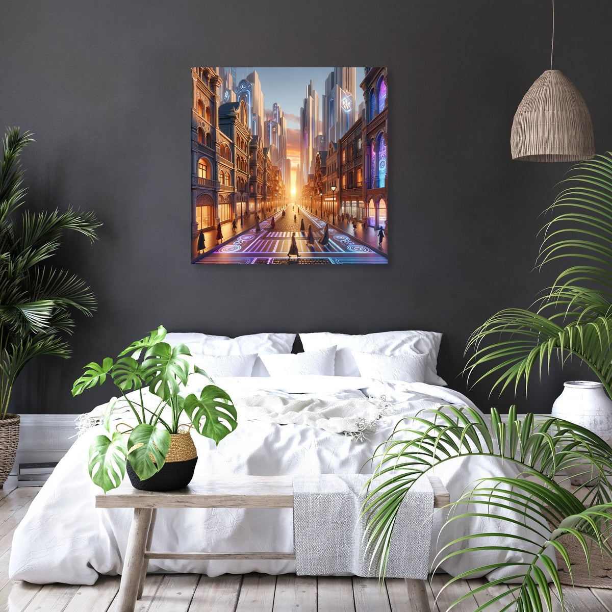 Dusk Fusion Boulevard Canvas