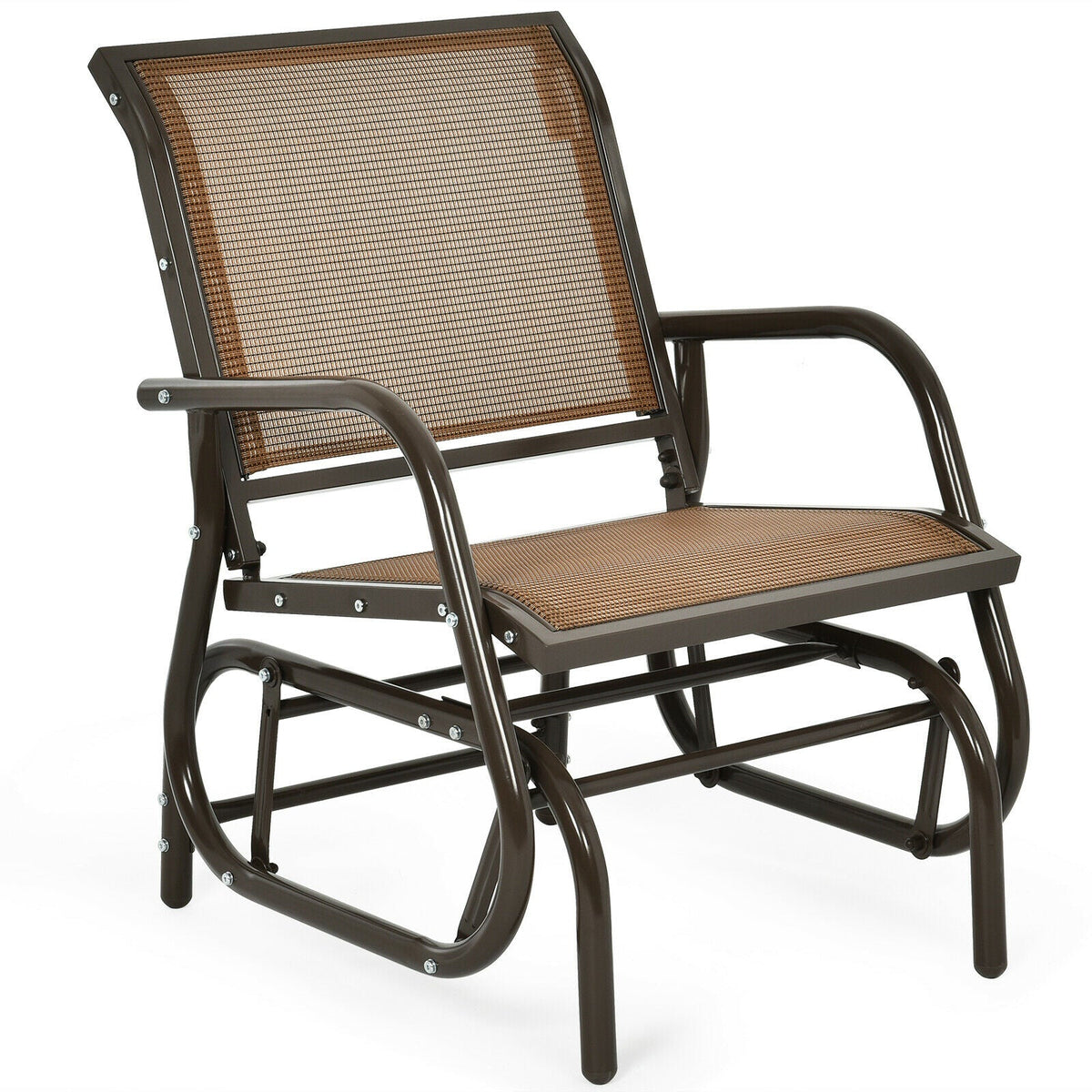 Glider Rocking Garden Chair-Black