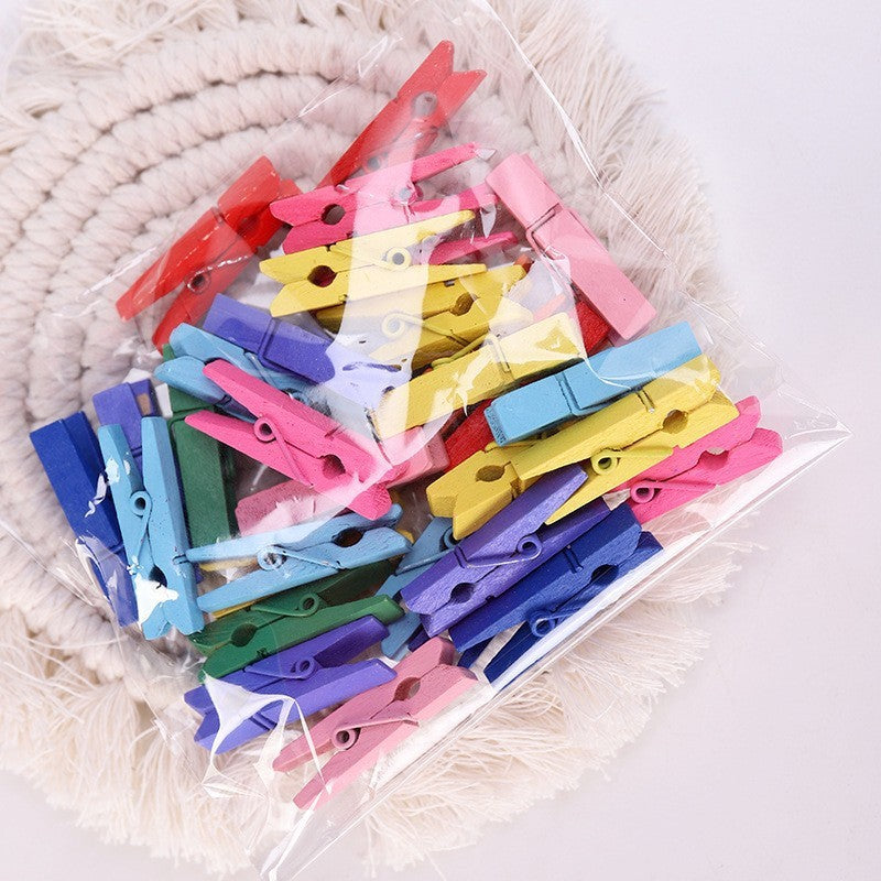 Mini Photo Photo Wooden Clip