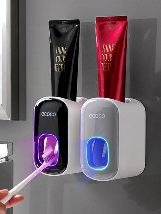Wall-Mounted Toothpaste Dispenser - Bathroom Accessory Set