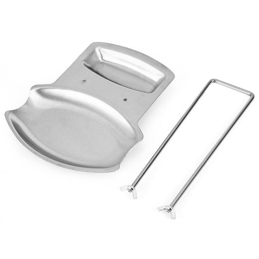 Spot 304 Stainless Steel Pot Lid Rack Storage Pot Storage Rack with Drain Tray Chopping Board Punch-Free Lid Spoon