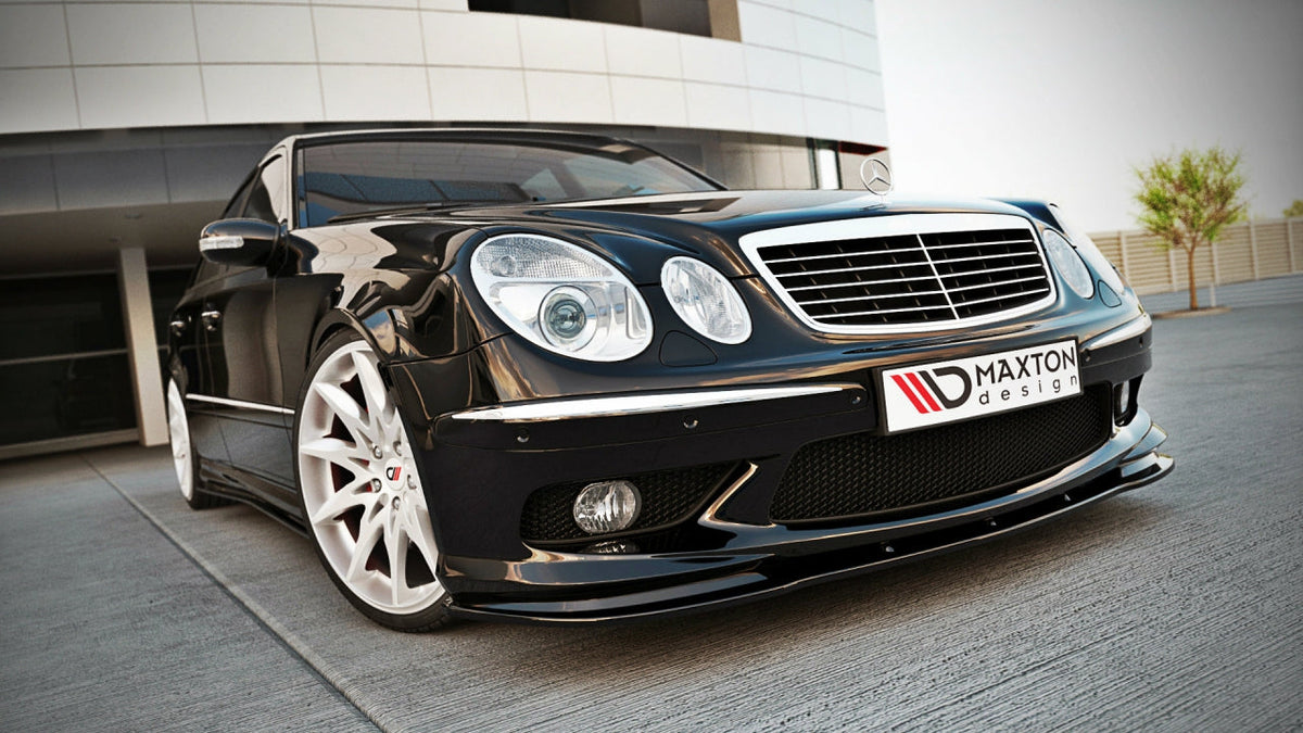 Maxton Design - Aftermarket  FRONT SPLITTER MERCEDES E W211 AMG PREFACE