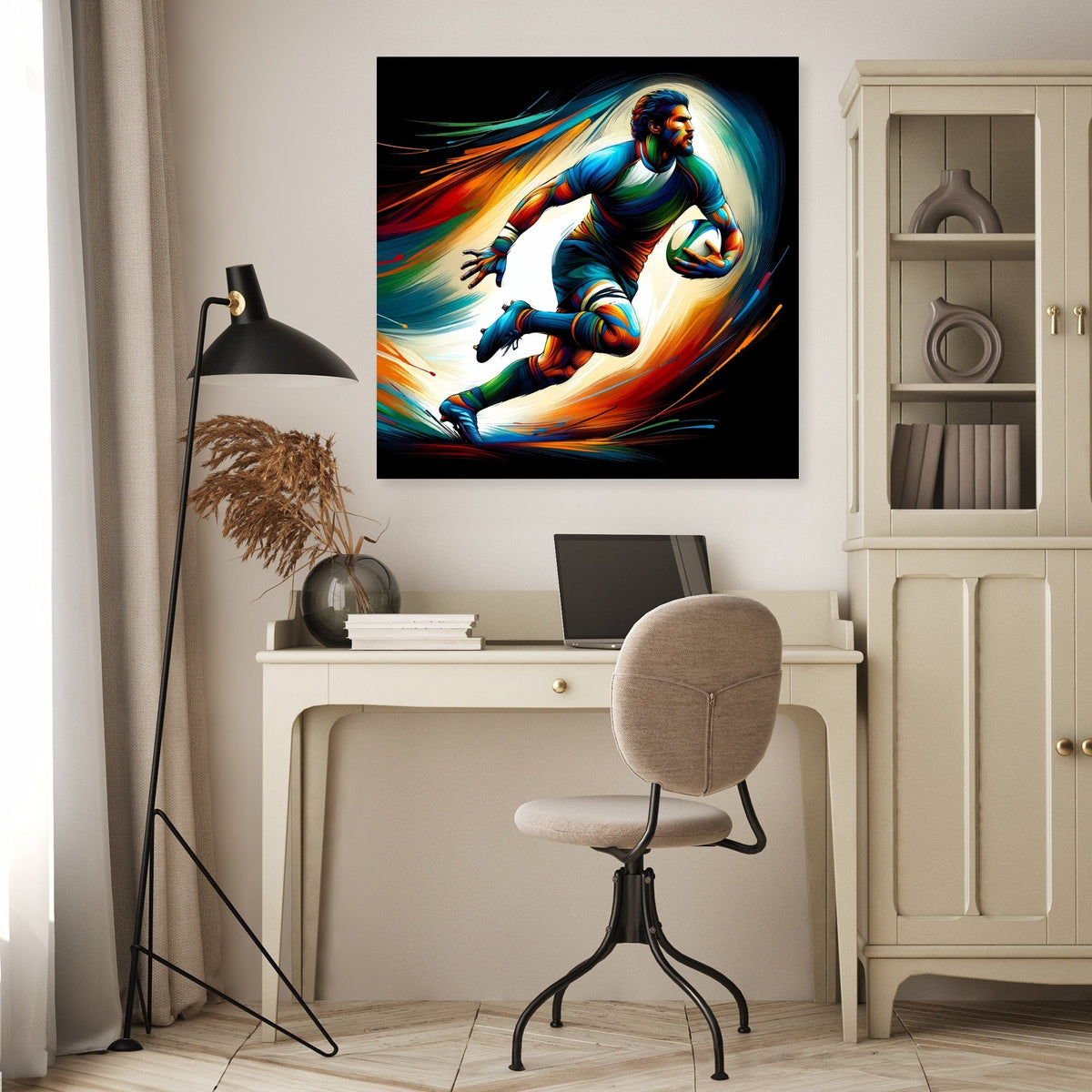 Rugby Action Canvas