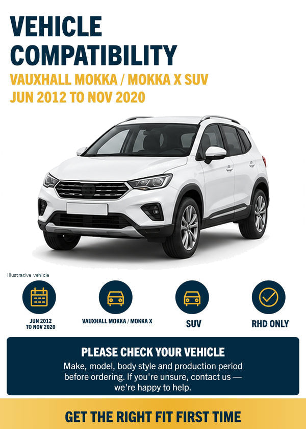Vauxhall Mokka / Mokka X SUV Front Wiper Blades | Jun 2012-Nov 2020