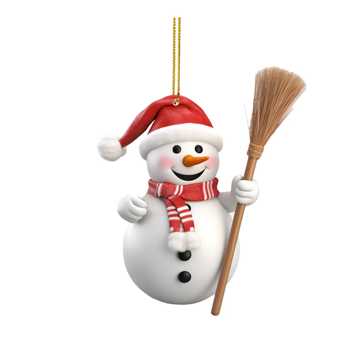 Christmas Snowman Decorative Acrylic Hanging Pendant