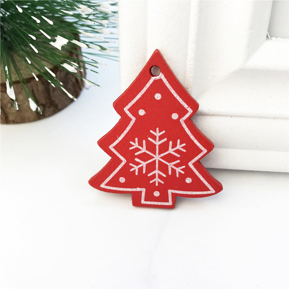 DIY Ornaments Wooden Christmas Gift Pendants