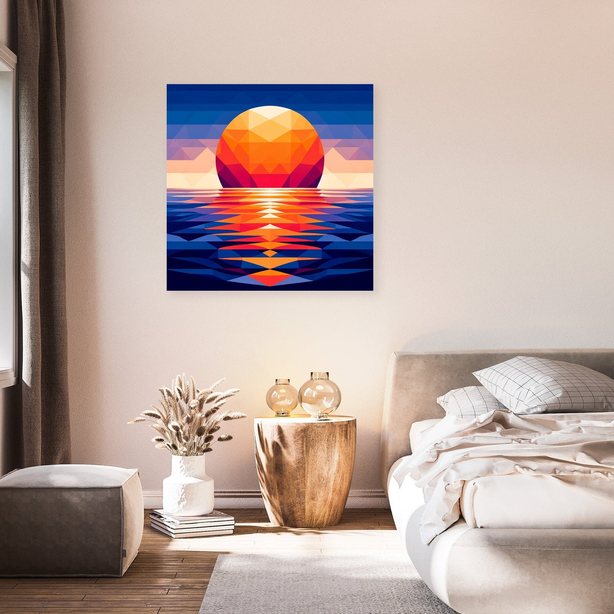 Sunset Symmetry Canvas