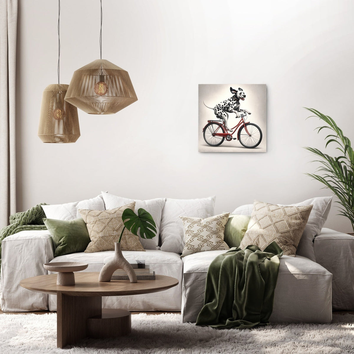 Pedalling Pooch Adventure Canvas