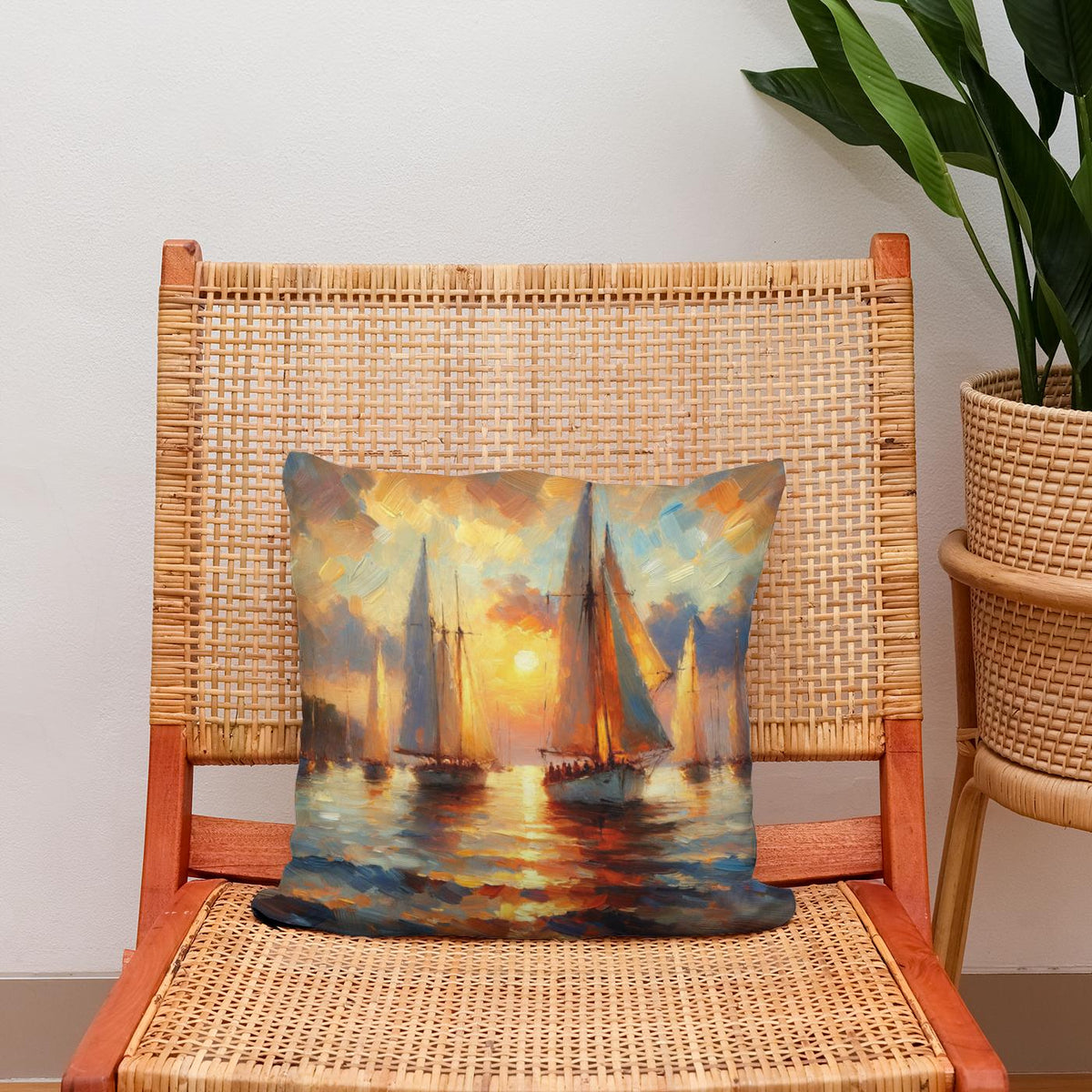 Harbor Glow Cotton Cushion