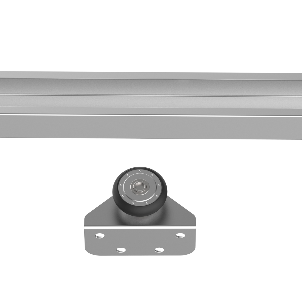 Sliding Barn Door Hardware Kit Track System Gear Set Divider HOMCOM