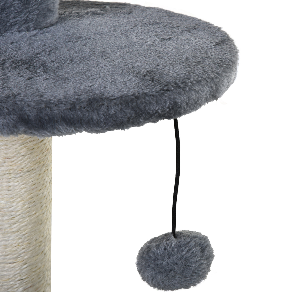 Cat Multi-Activity Tree Tower w/ Perch House Scratching Post Play Ball Pawhut