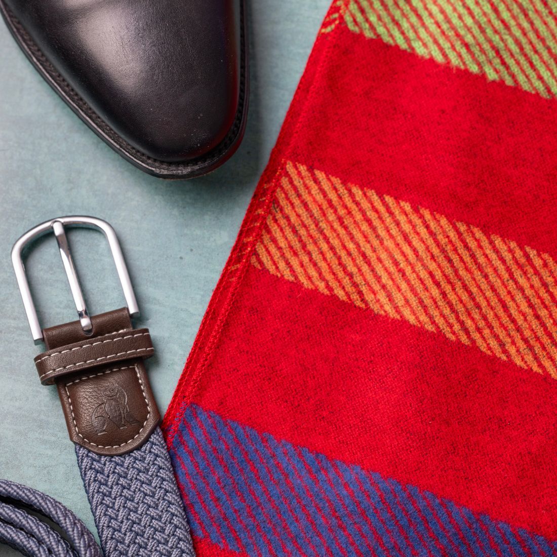 Red Stripe Bamboo Scarf