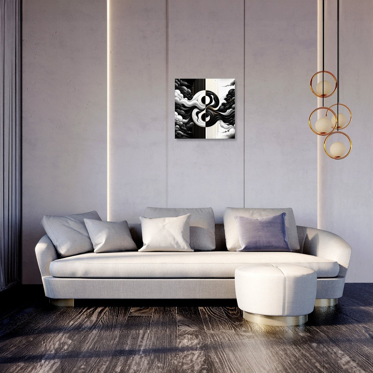 Harmony in Contrast Canvas